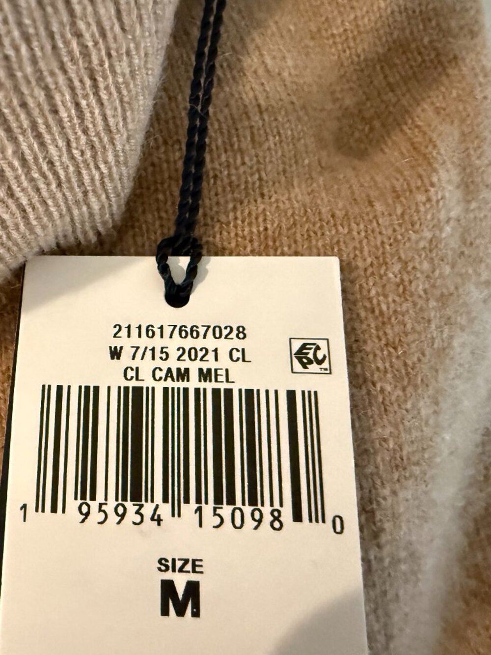NWT Polo Ralph Lauren Camel Cashmere Turtleneck Size M - Gorgeous, timeless! - Picture 4 of 7